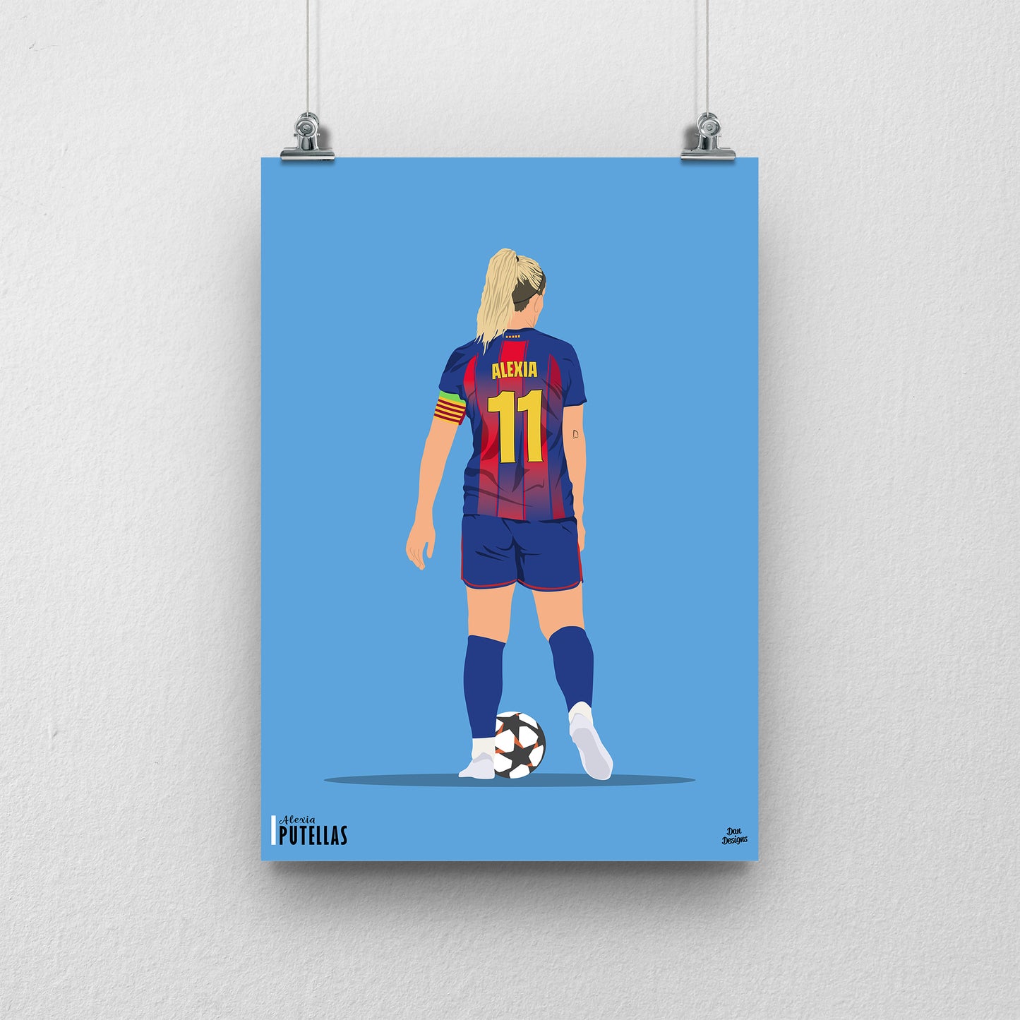 Alexia Putellas Barcelona Print – Women’s Football Artwork