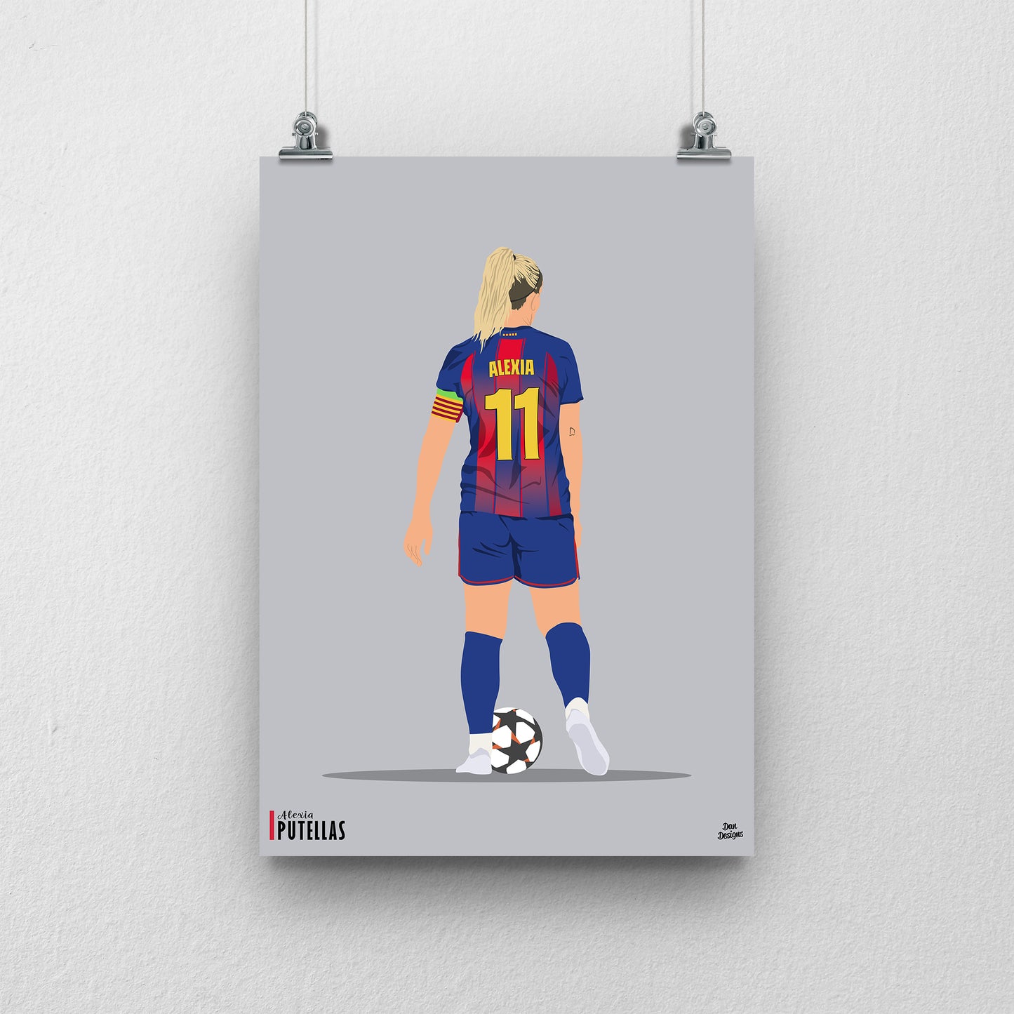 Alexia Putellas Barcelona Print – Women’s Football Artwork