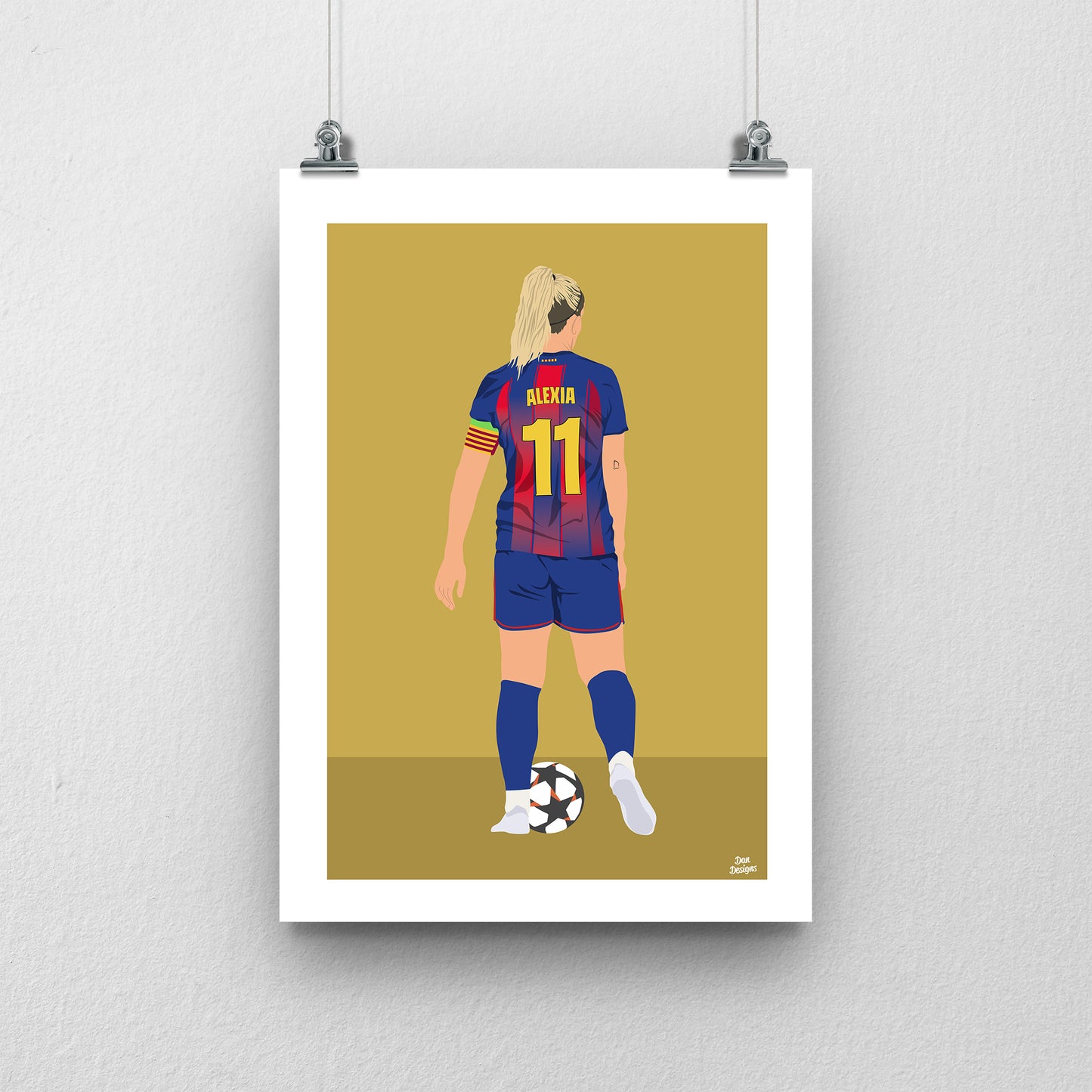 Alexia Putellas Barcelona Print – Women’s Football Artwork