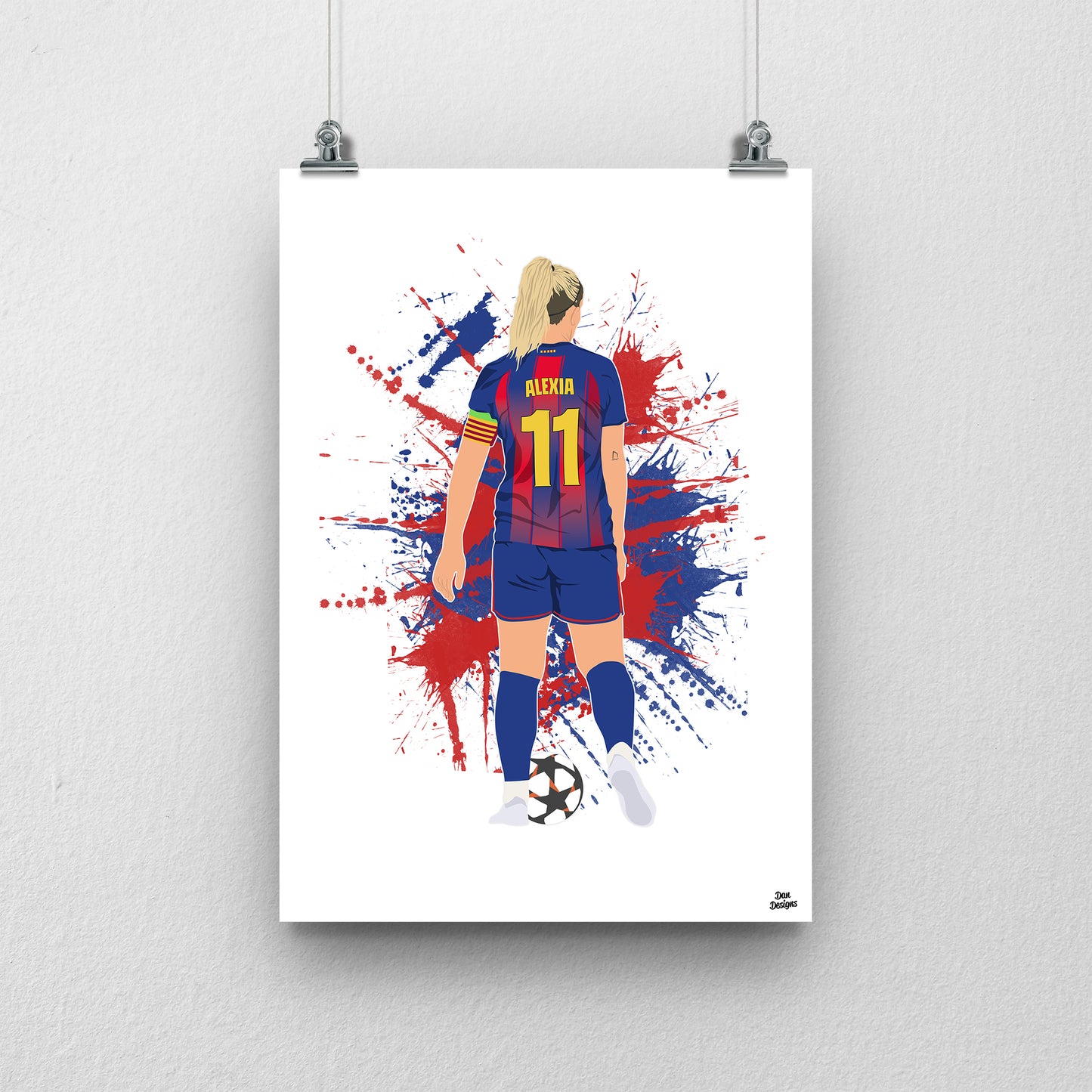 Alexia Putellas Barcelona Print – Women’s Football Artwork