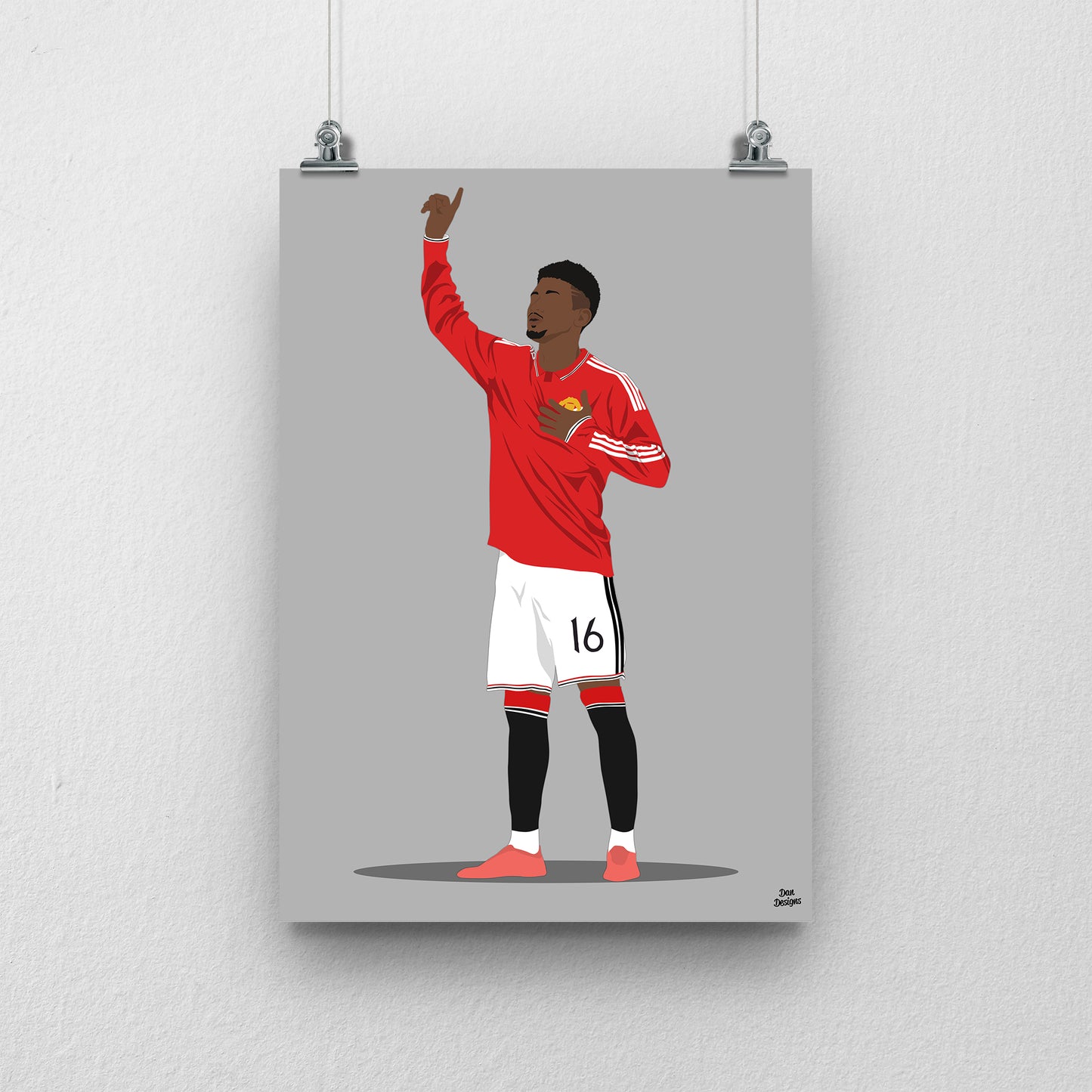 Amad Diallo Manchester United Print – Football Artwork