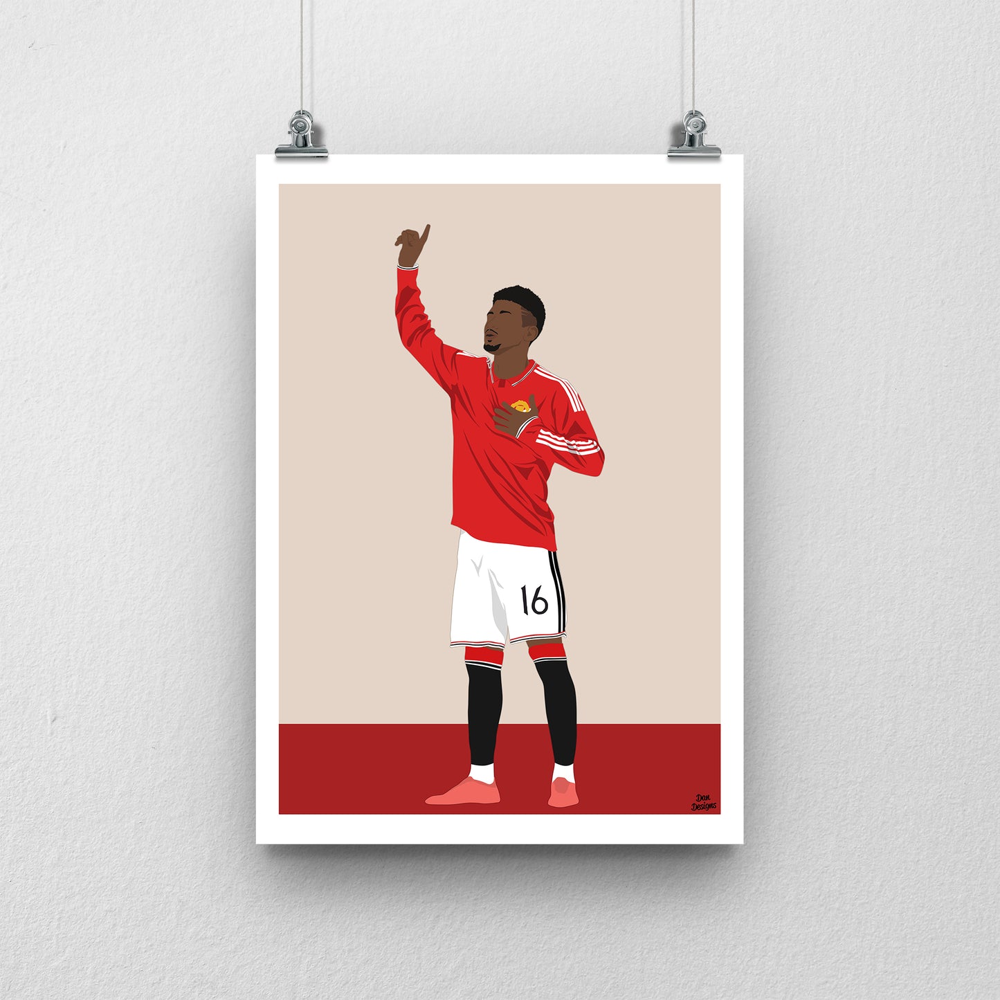 Amad Diallo Manchester United Print – Football Artwork