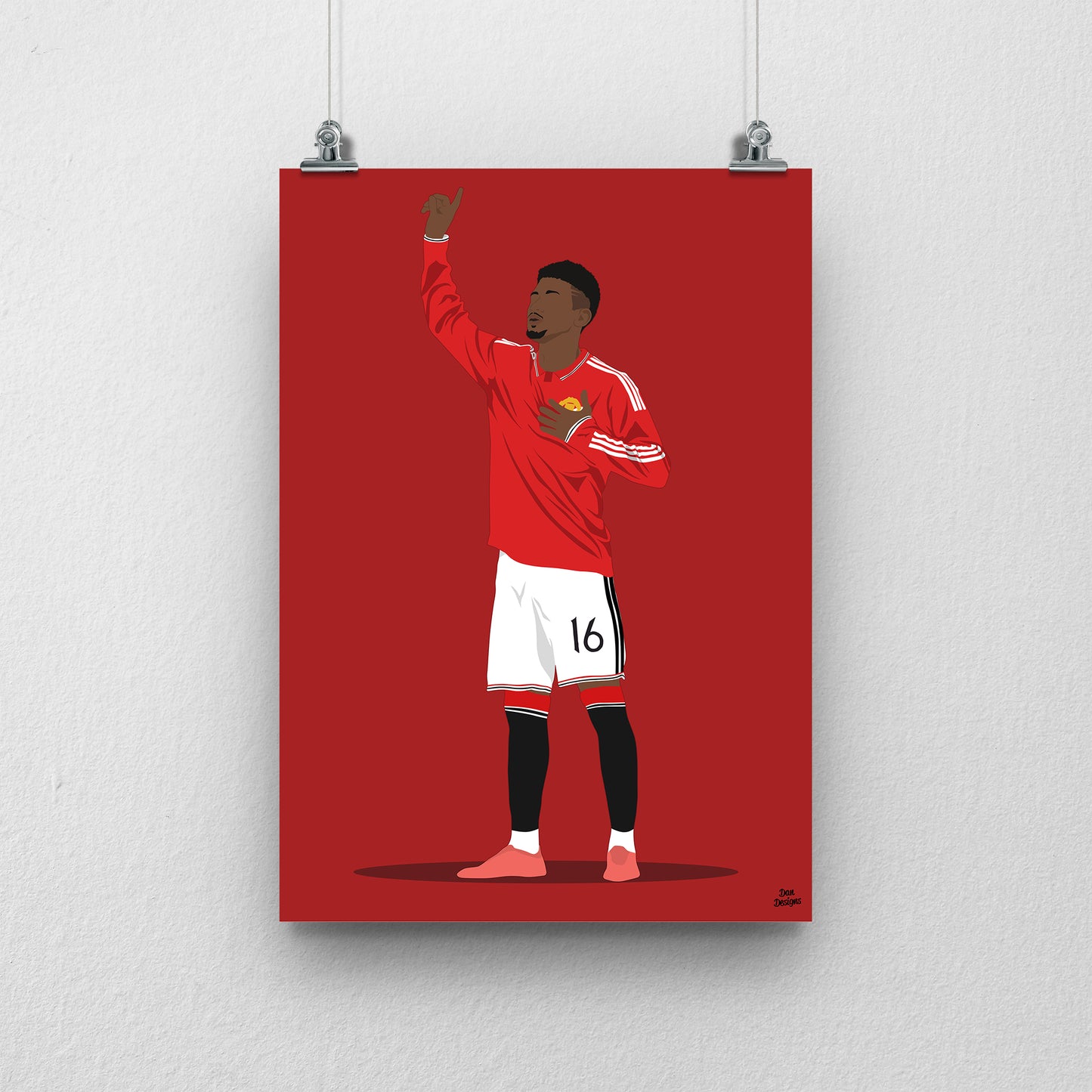 Amad Diallo Manchester United Print – Football Artwork