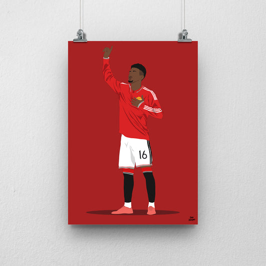 Amad Diallo Manchester United Print – Football Artwork