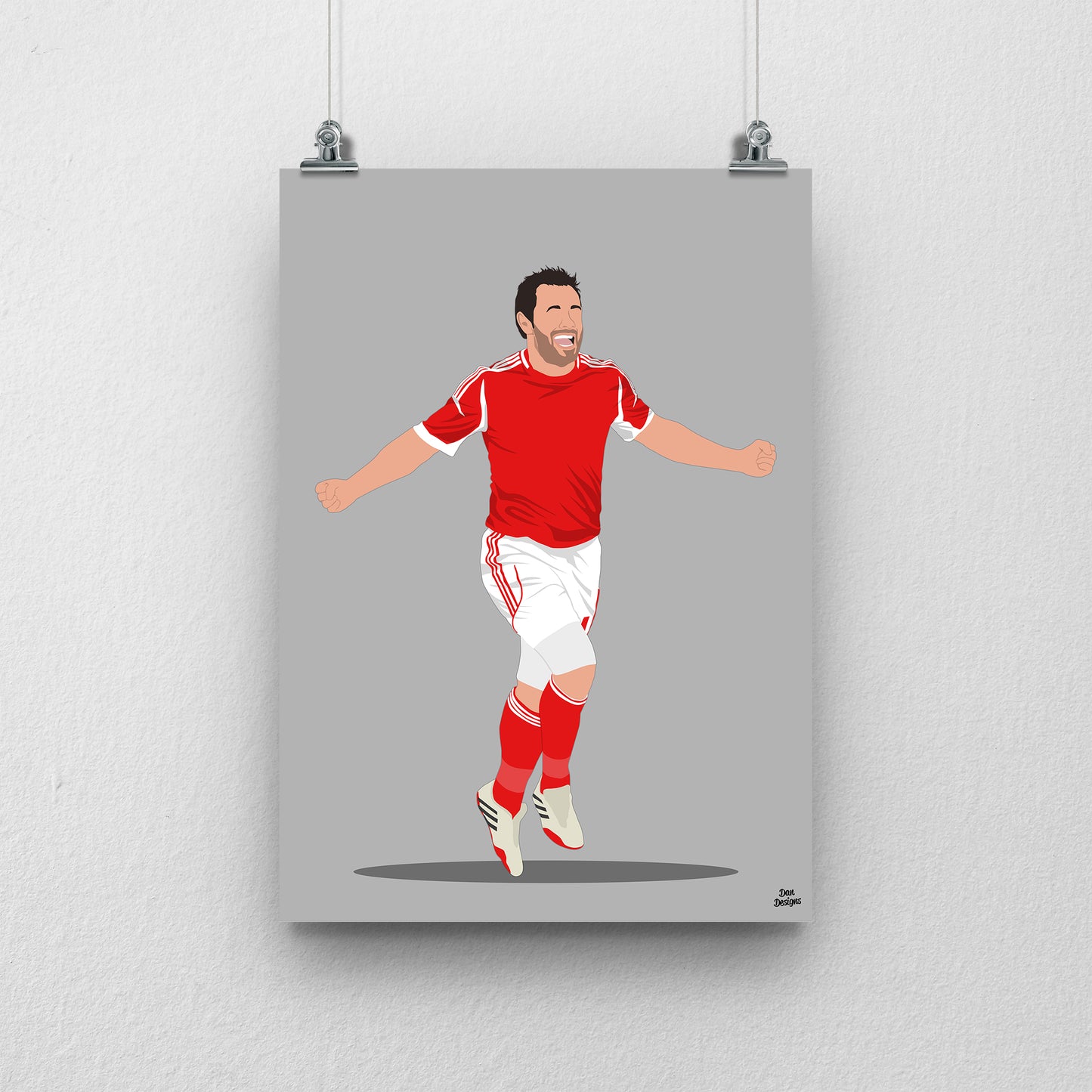 Andy Reid Nottingham Forest Print – Football Artwork