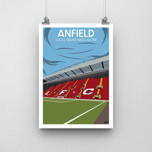 Anfield Print – Liverpool Stadium Artwork