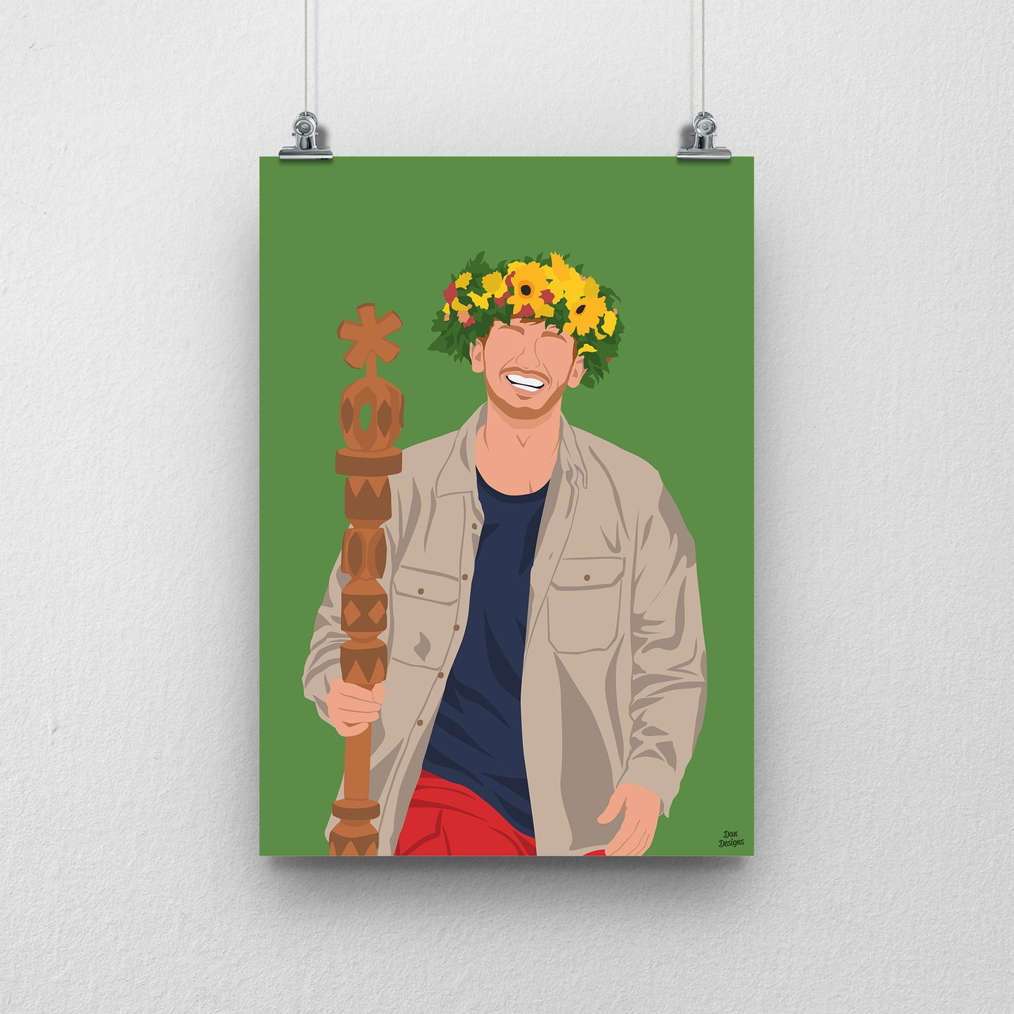 Angry Ginge King of the Jungle print - I'm A Celebrity 2025 Winner