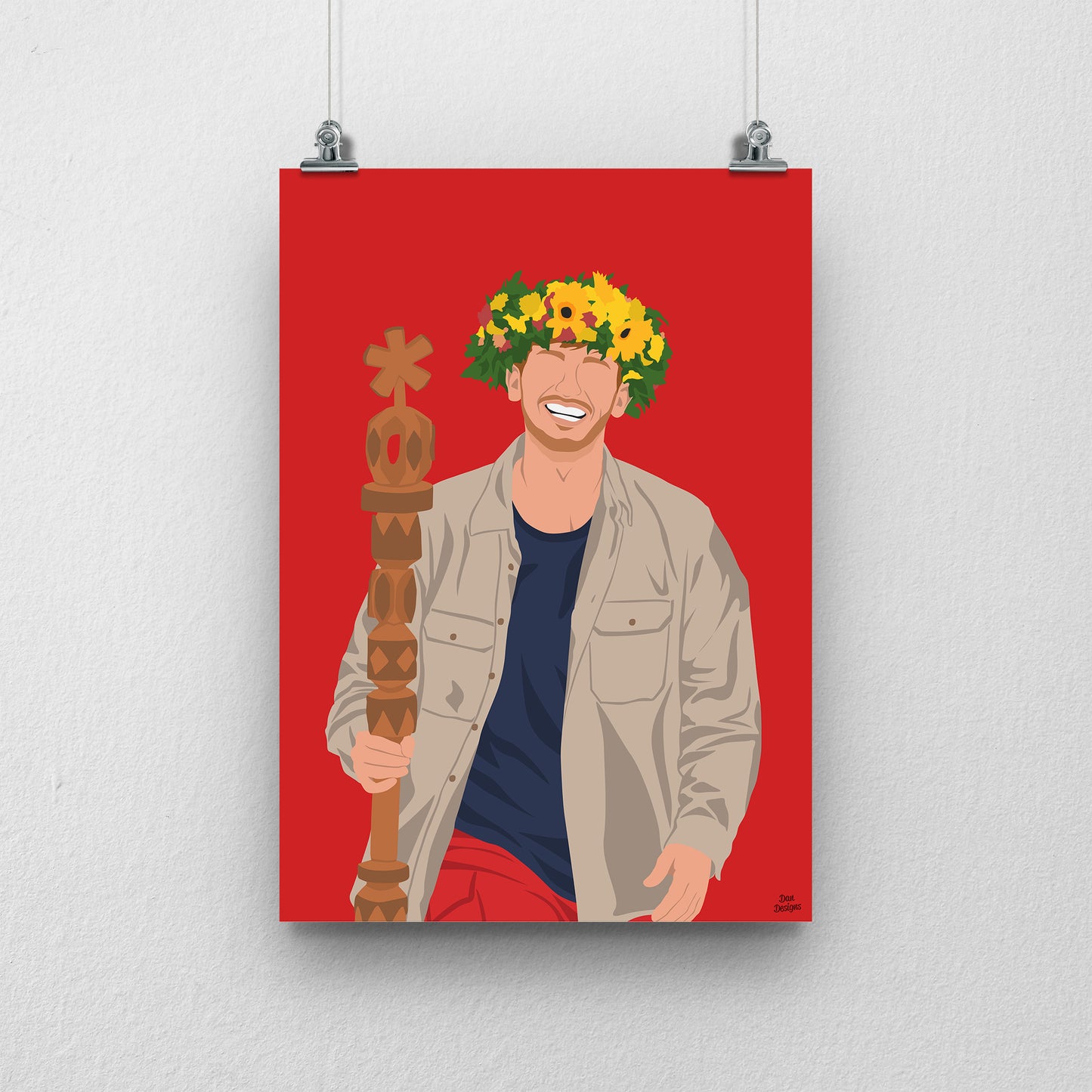 Angry Ginge King of the Jungle print - I'm A Celebrity 2025 Winner