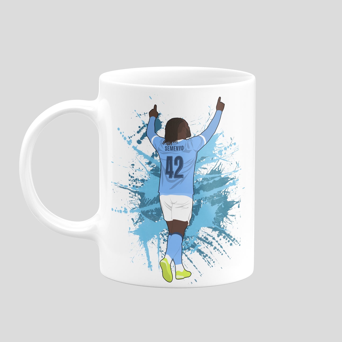 Antoine Semenyo Manchester City Mug – Goal Celebration Football Design