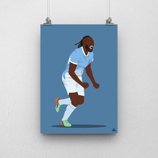 Antoine Semenyo Manchester City Print – Football Artwork