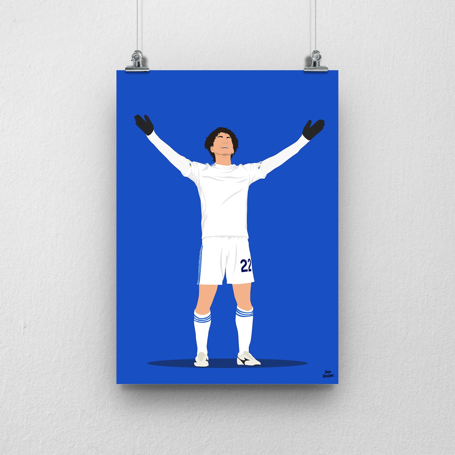 Ao Tanaka Print – Leeds United Poster