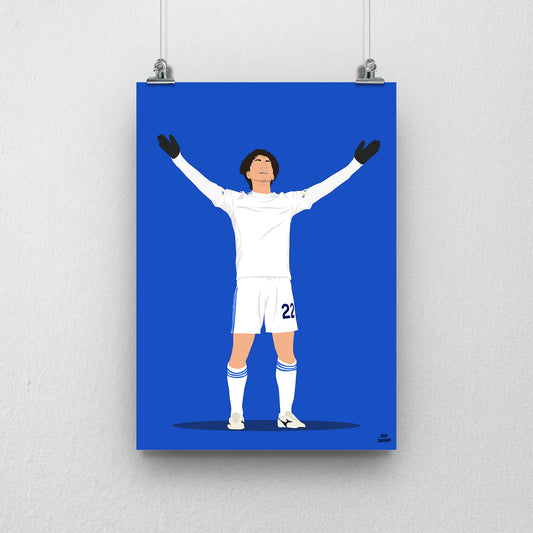 Ao Tanaka Print – Leeds United Poster