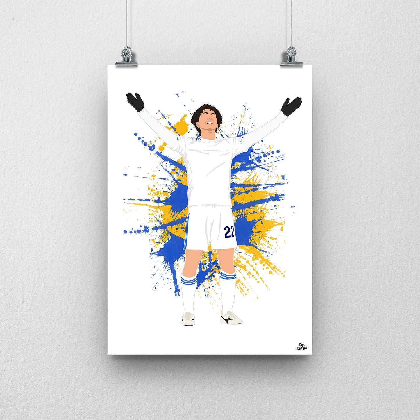 Ao Tanaka Print – Leeds United Poster