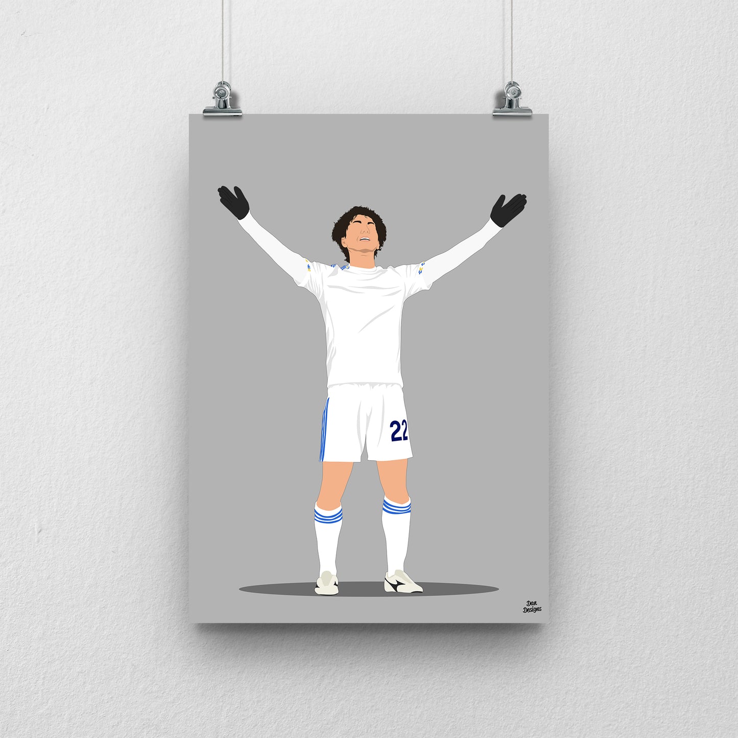 Ao Tanaka Print – Leeds United Poster