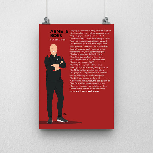Arne Slot Print x Sean Cullen Poem