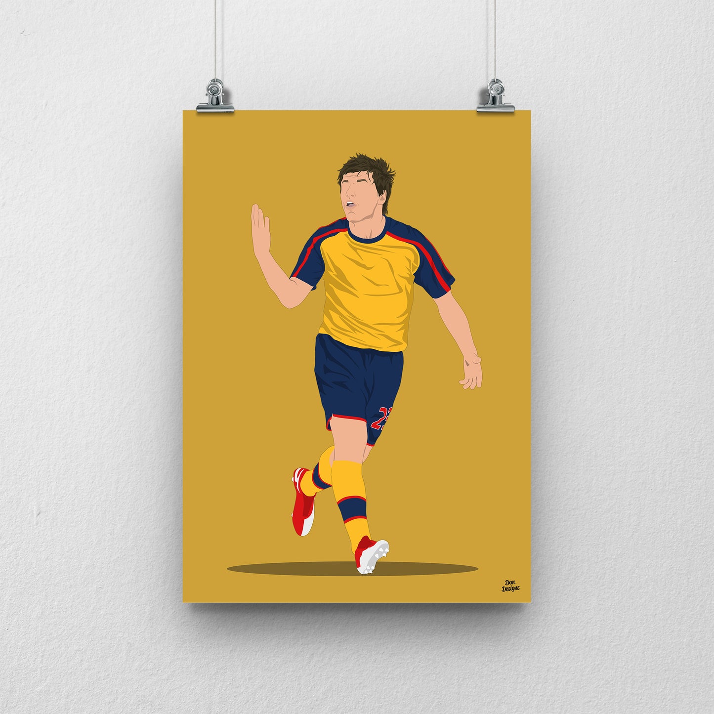 Andrey Arshavin Arsenal Print – 4 Goal Celebration Football Artwork