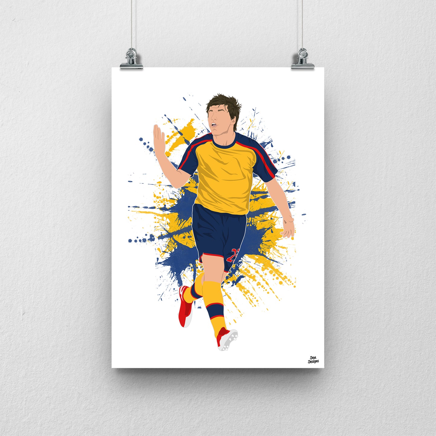 Andrey Arshavin Arsenal Print – 4 Goal Celebration Football Artwork
