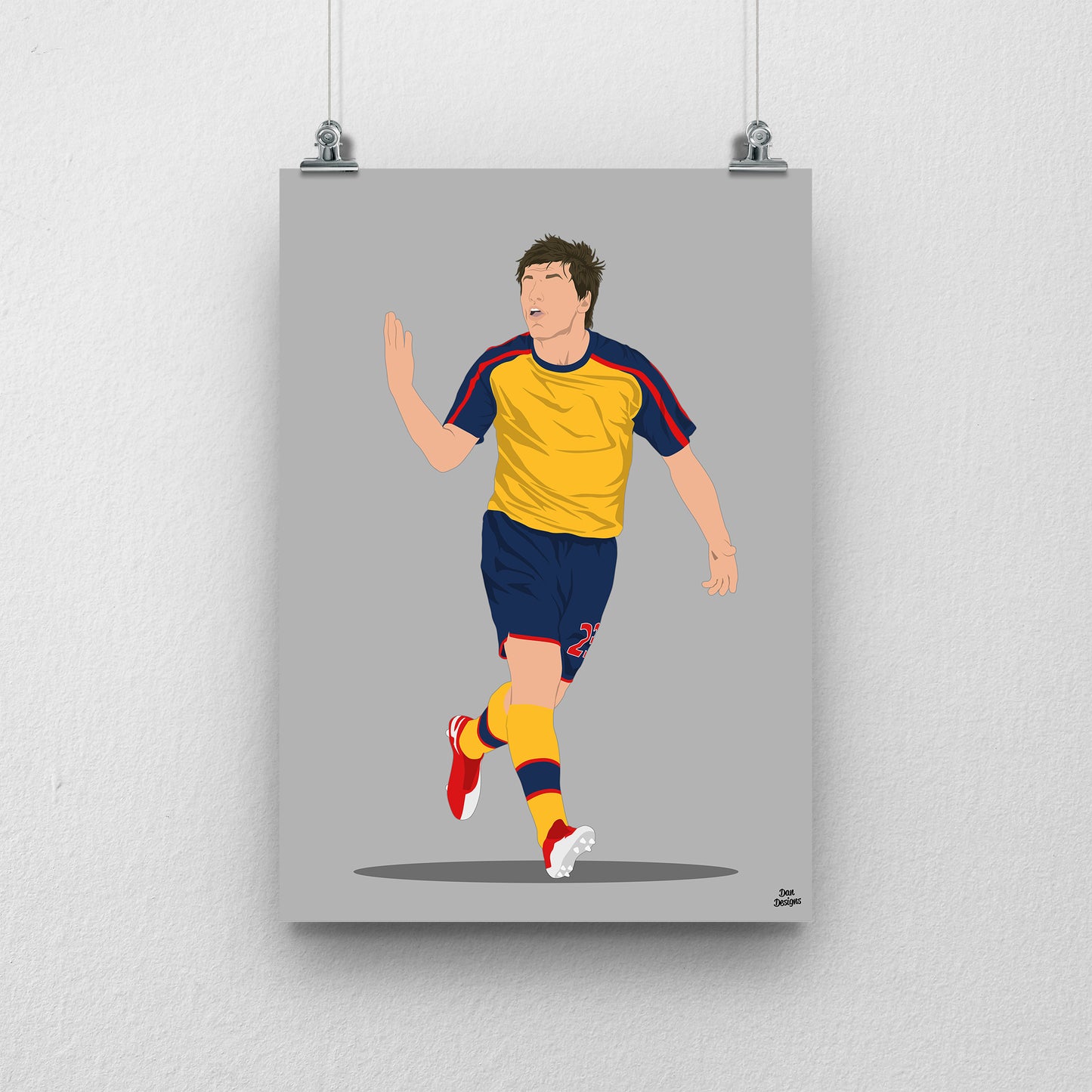 Andrey Arshavin Arsenal Print – 4 Goal Celebration Football Artwork