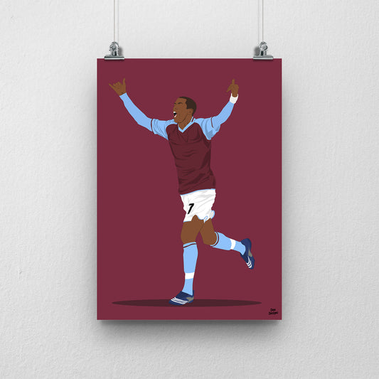 Ashley Young Aston Villa Print – Football Artwork