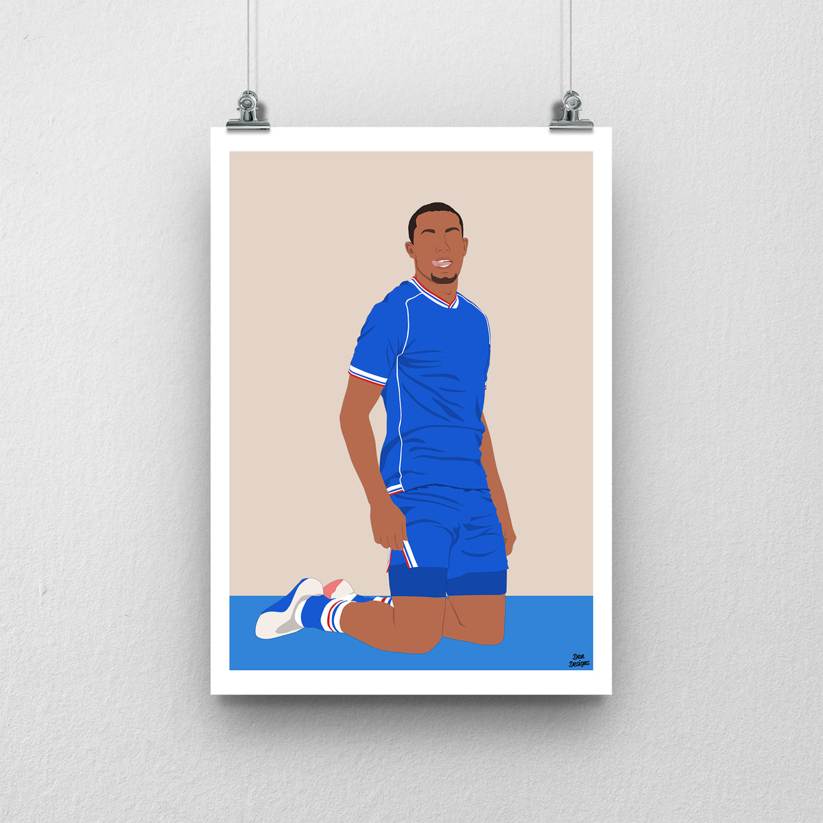 Miguel Azeez Carlisle United Print – Official Artwork