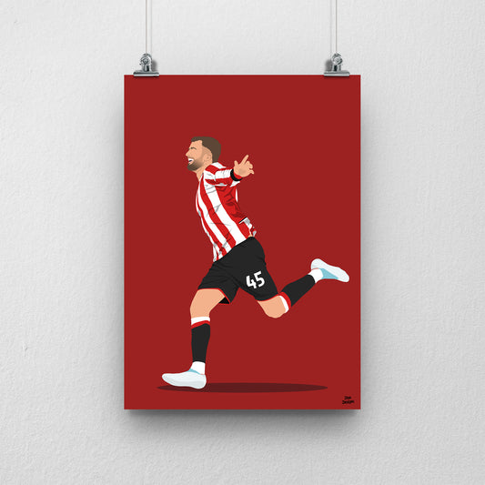 Patrick Bamford Print – Sheffield United Football Artwork