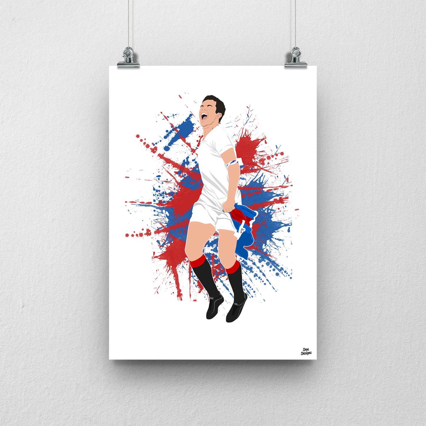 Barry Ferguson Print – Rangers Captain Artwork