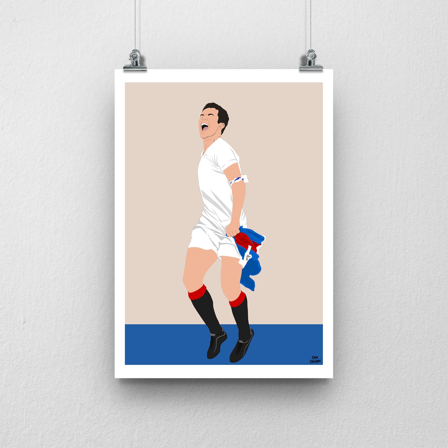 Barry Ferguson Print – Rangers Captain Artwork