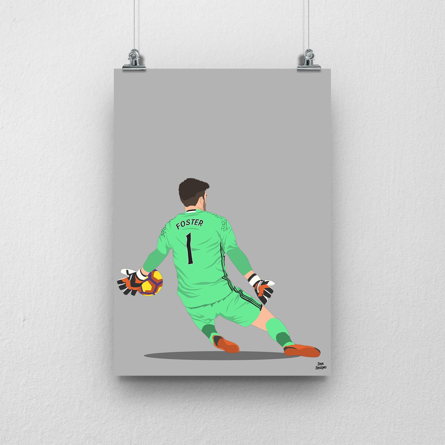 Ben Foster Print – West Brom Poster