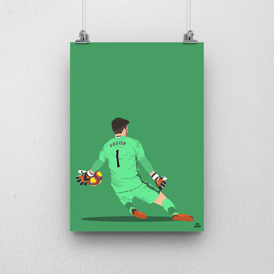 Ben Foster Print – West Brom Poster