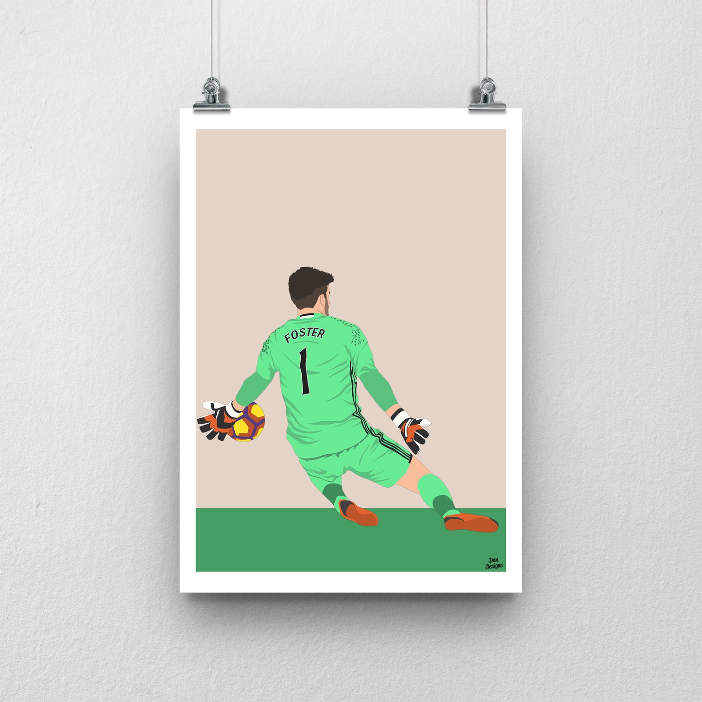 Ben Foster Print – West Brom Poster