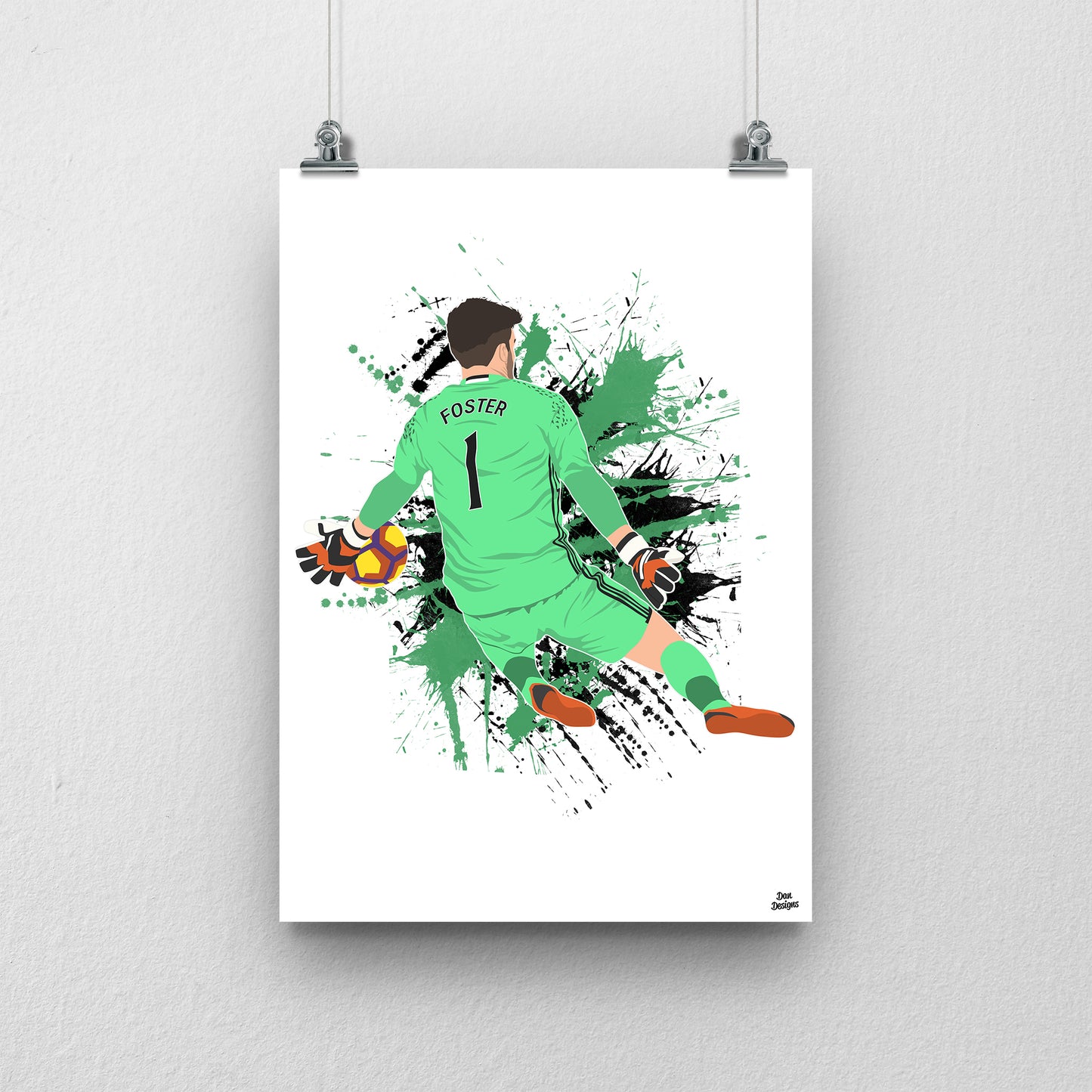 Ben Foster Print – West Brom Poster
