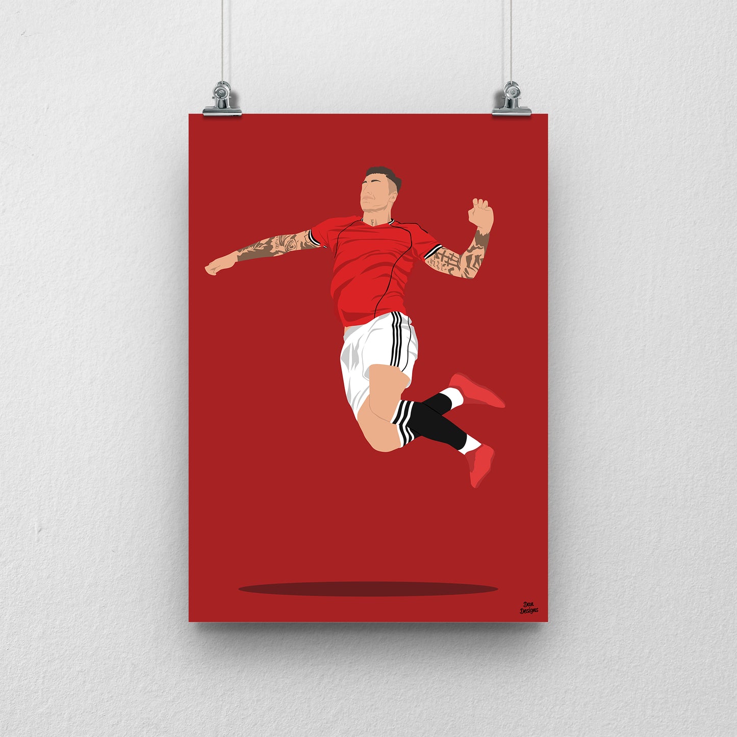 Benjamin Sesko Print | Manchester United Football Art