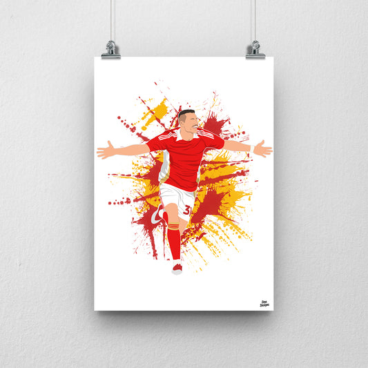 Billy Bodin Swindon Town Print – Official Club Artwork