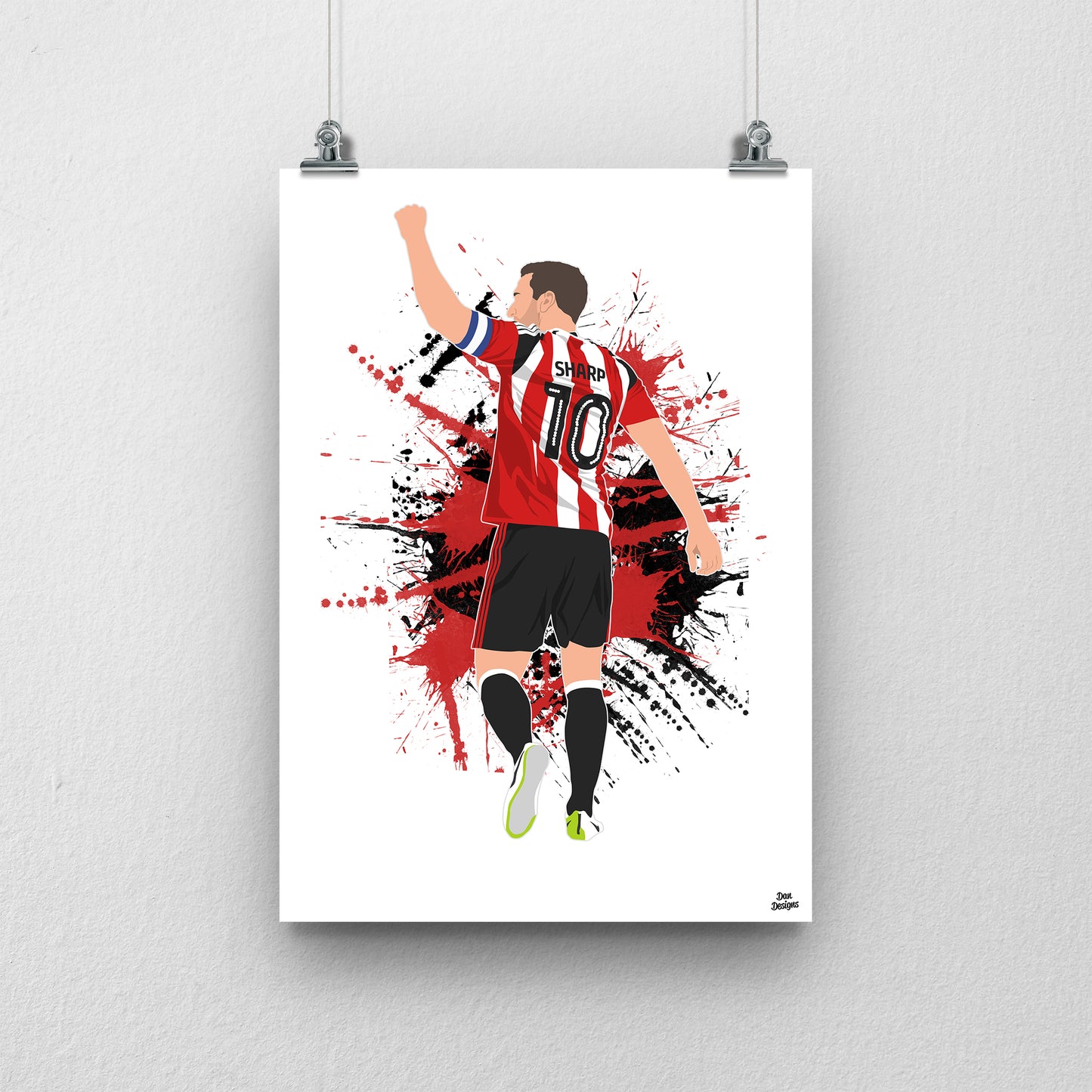 Billy Sharp Print – Sheffield United Football Artwork