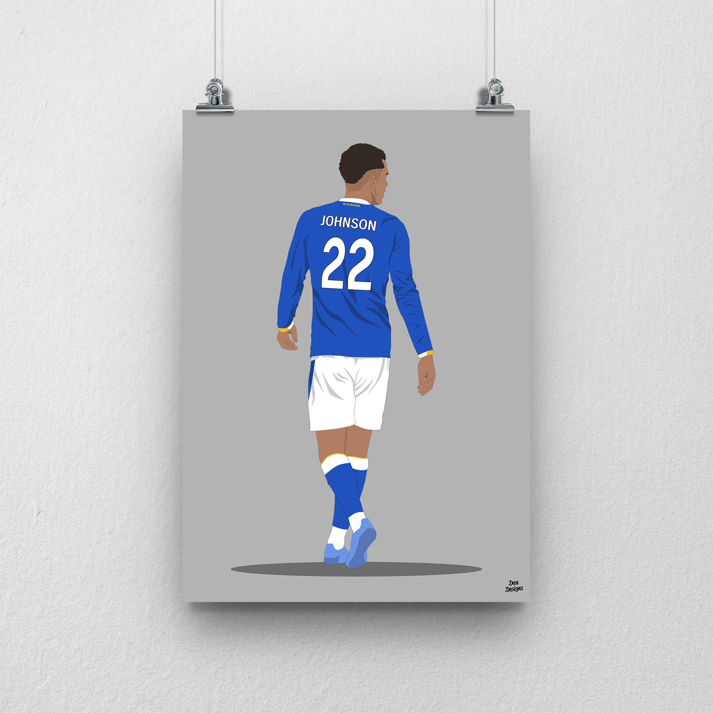 Brennan Johnson Everton Print – Football Wall Art