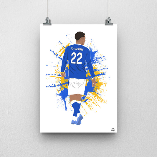 Brennan Johnson Everton Print – Football Wall Art