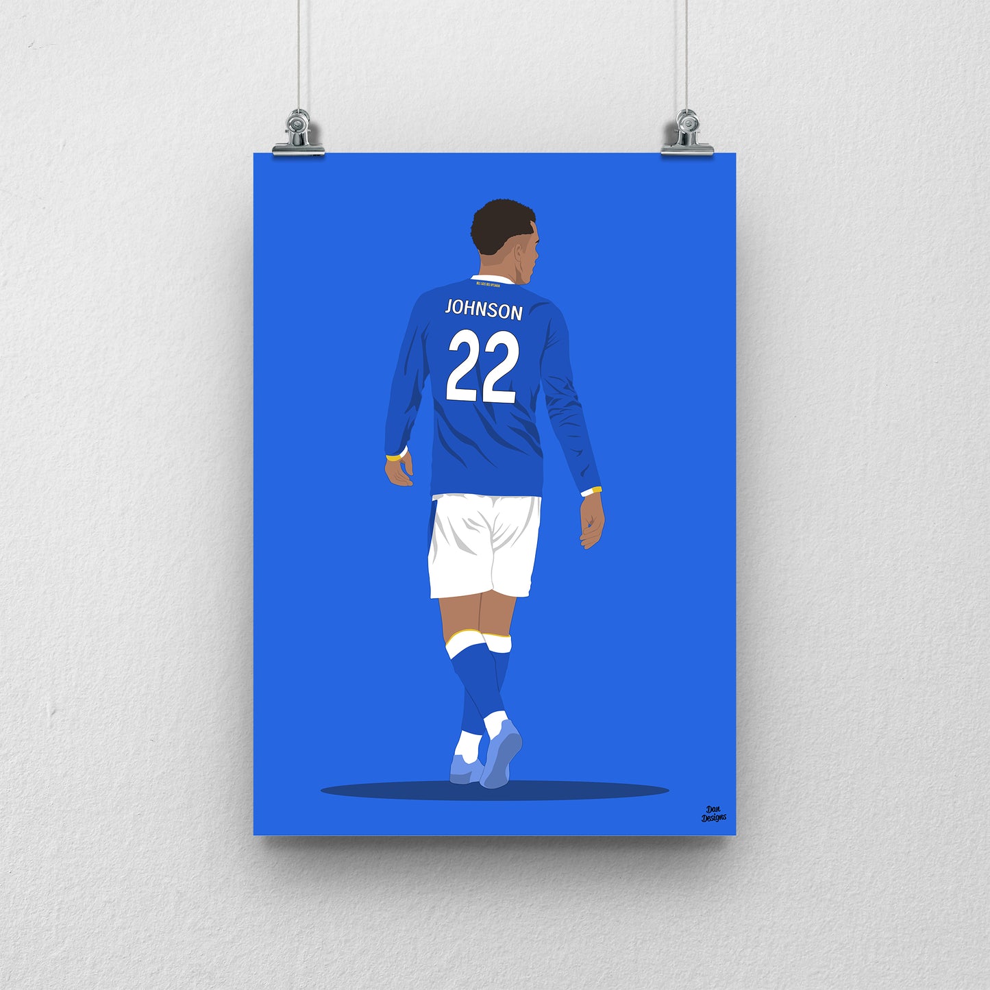 Brennan Johnson Everton Print – Football Wall Art