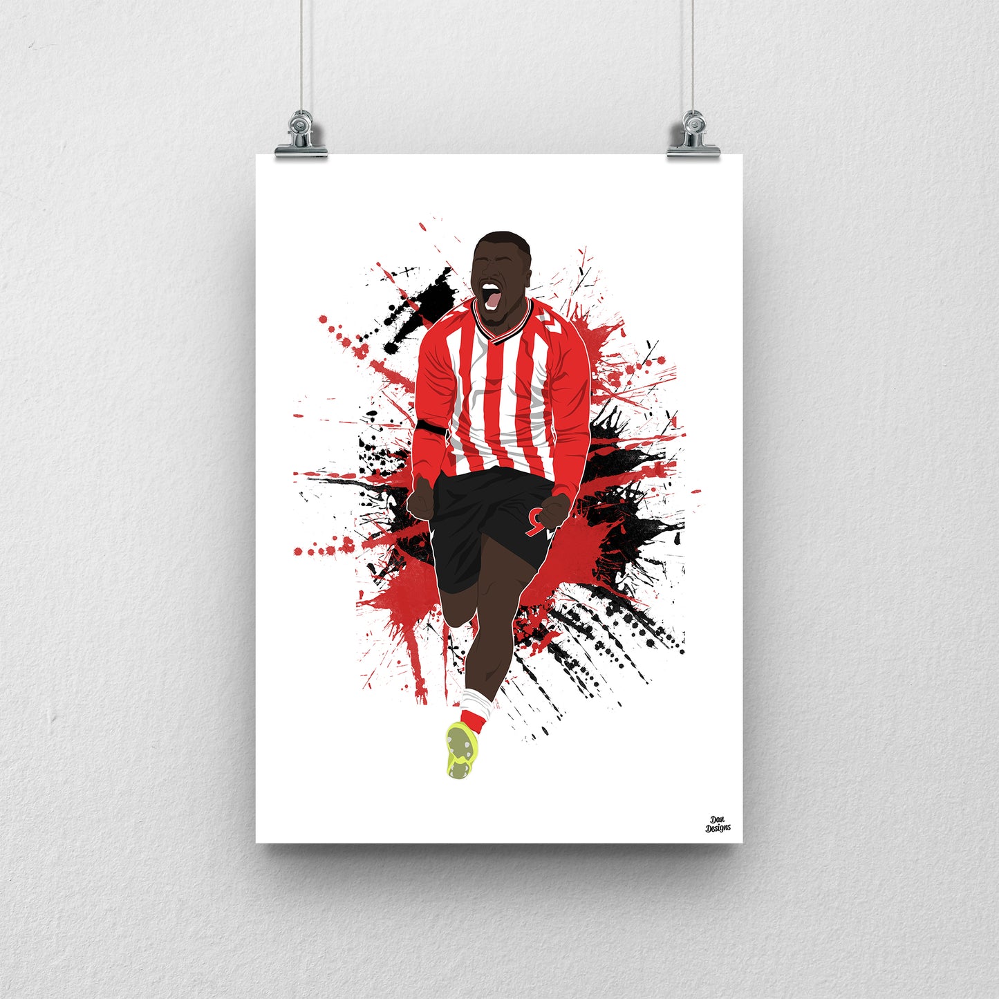Brian Brobbey Sunderland Print – Football Artwork
