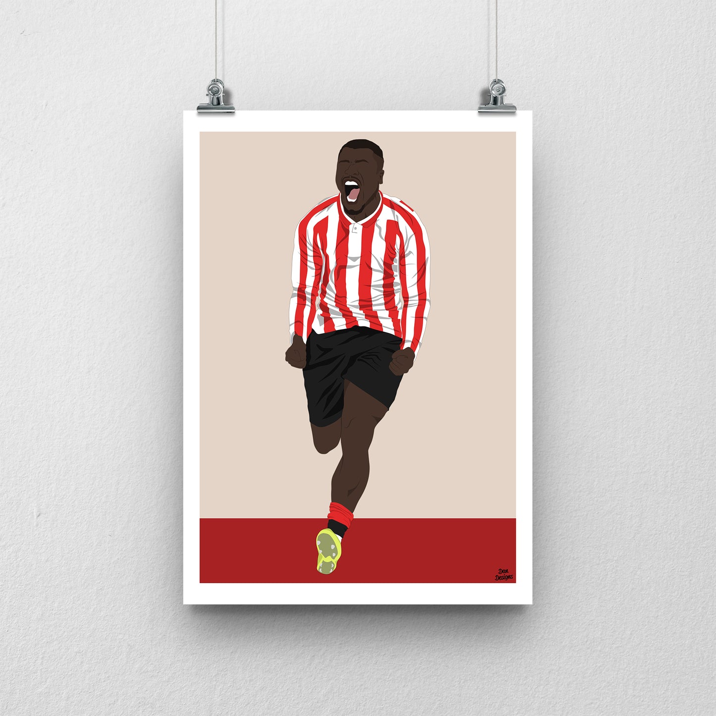 Brian Brobbey Sunderland Print – Football Artwork