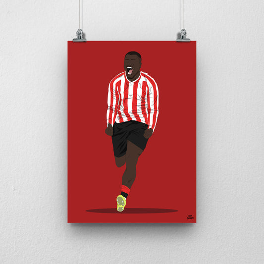Brian Brobbey Sunderland Print – Football Artwork