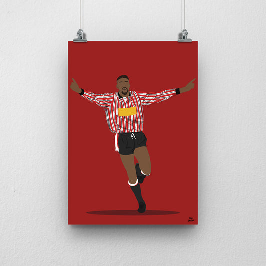 Brian Deane Print – Sheffield United Football Artwork