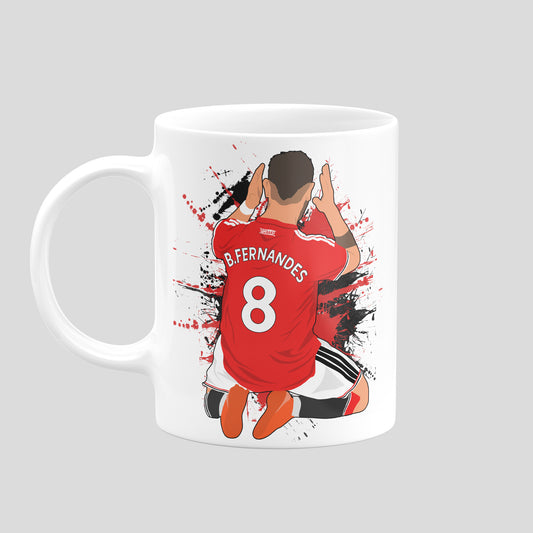 Bruno Fernandes Manchester United Mug – Football Artwork