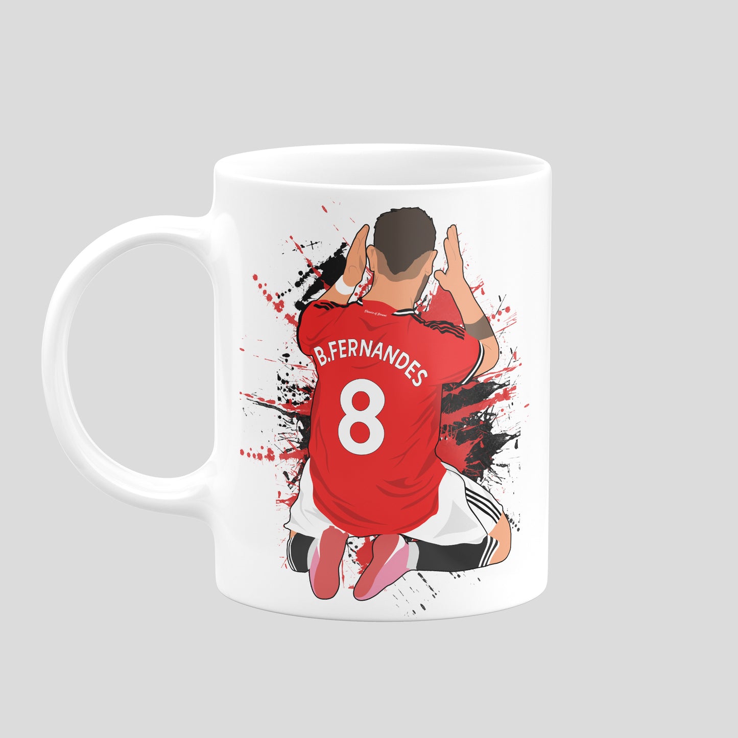 Bruno Fernandes Manchester United Mug – Football Artwork