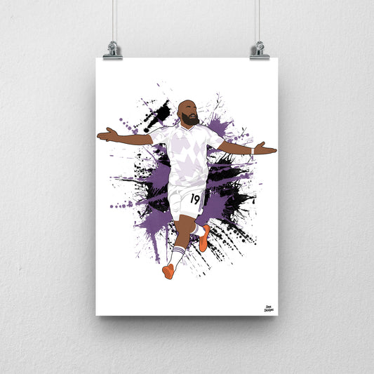 Bryan Mbeumo Manchester United Print – Goal Celebration Football Artwork
