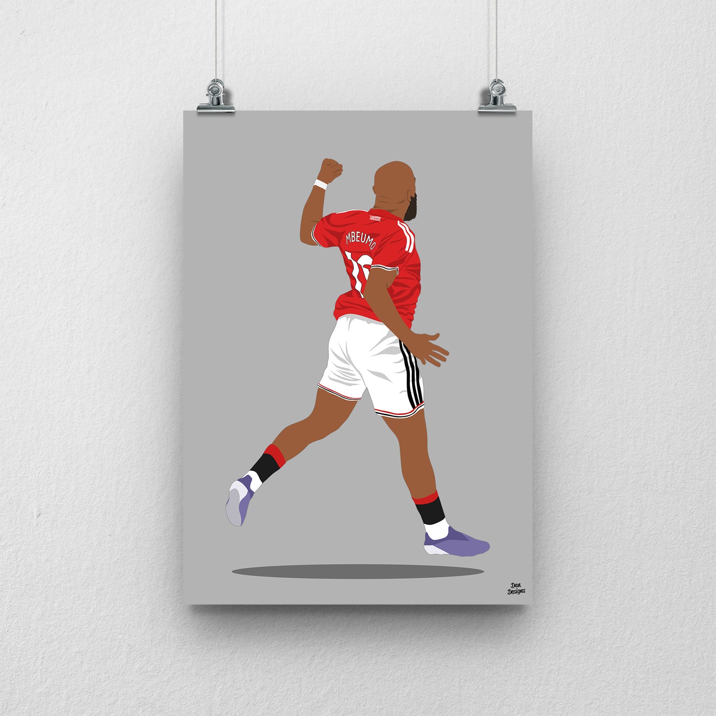 Bryan Mbeumo Manchester United Print – Football Artwork