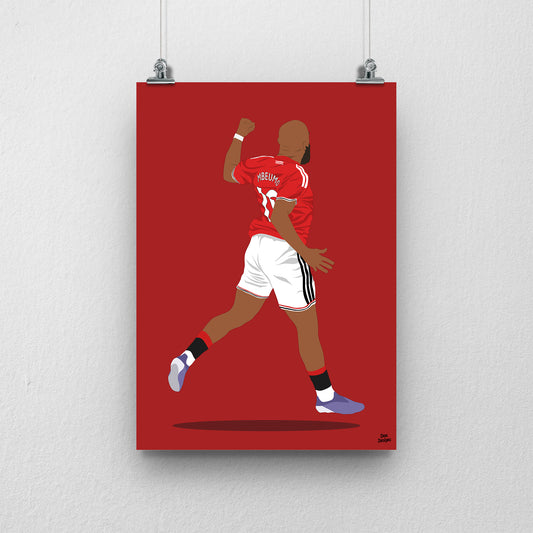 Bryan Mbeumo Manchester United Print – Football Artwork