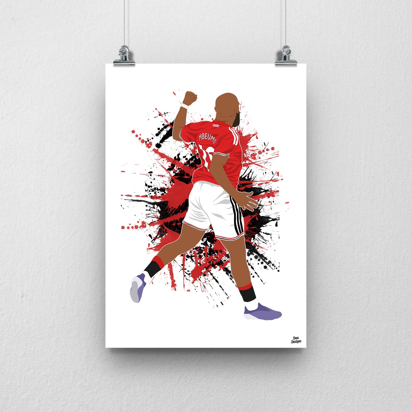 Bryan Mbeumo Manchester United Print – Football Artwork