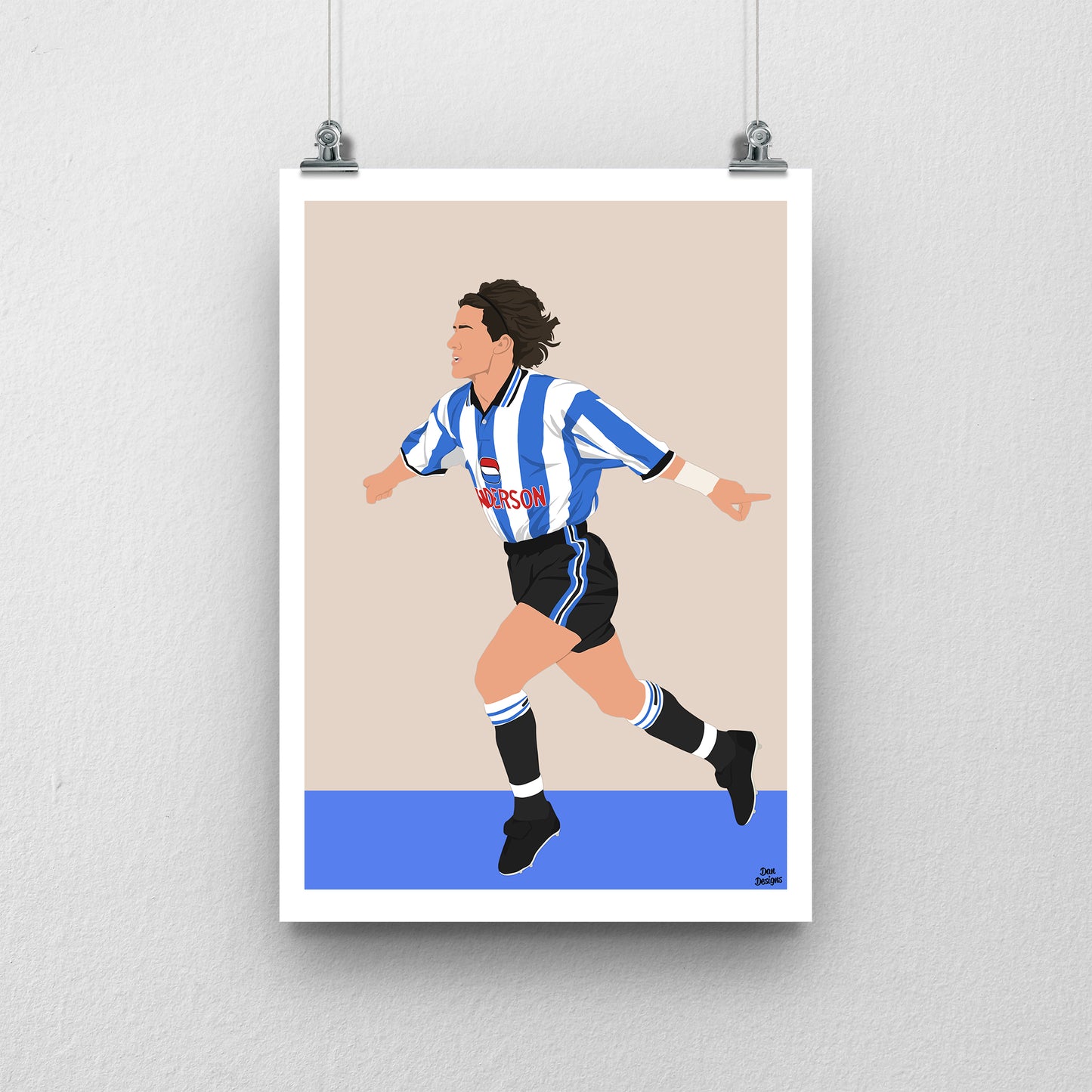 Benito Carbone Print – Sheffield Wednesday Football Artwork