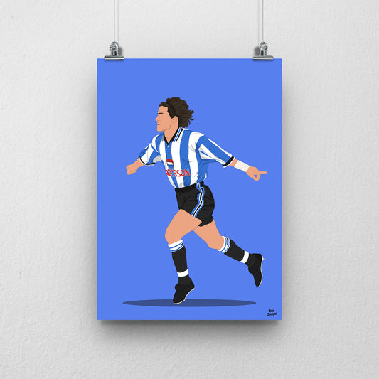 Benito Carbone Print – Sheffield Wednesday Football Artwork