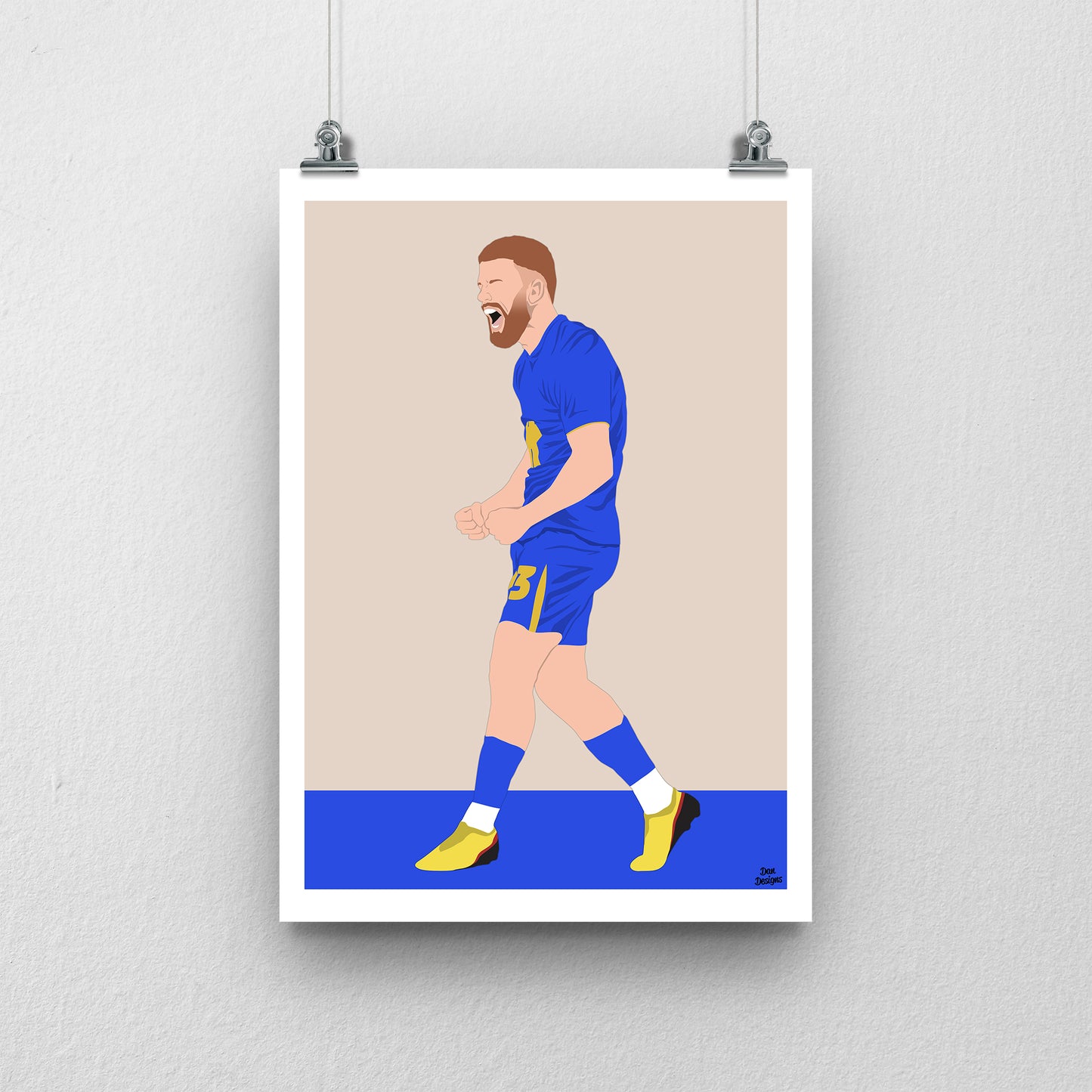 Carlos Vicente Print – Birmingham City Artwork